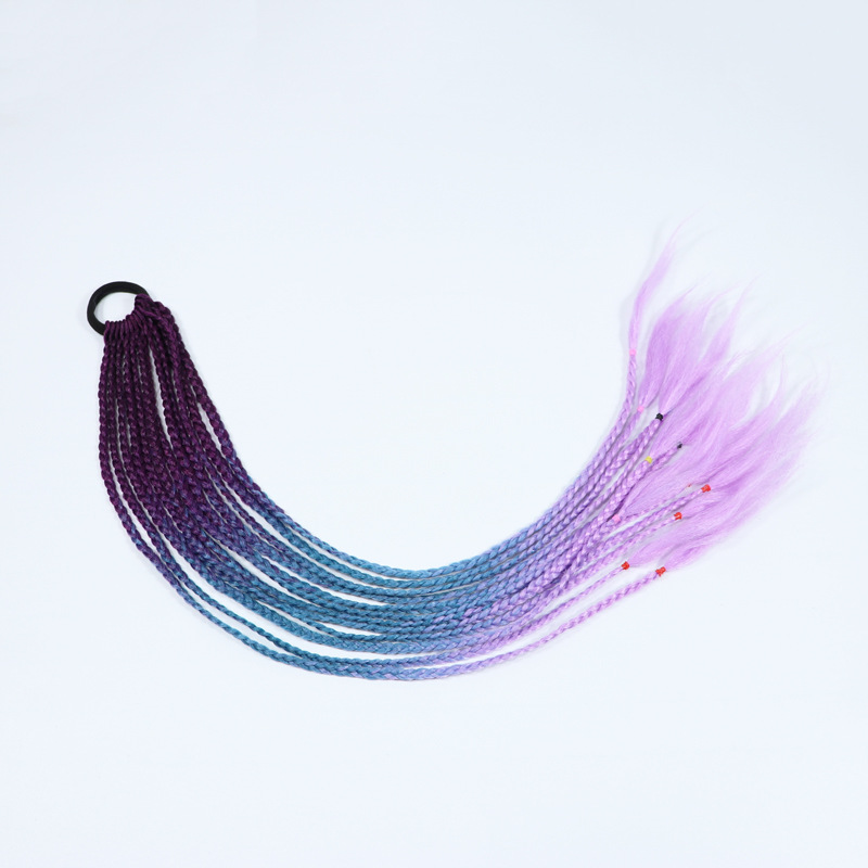 Color Dirty Braided Ponytail Headdress - Image 18