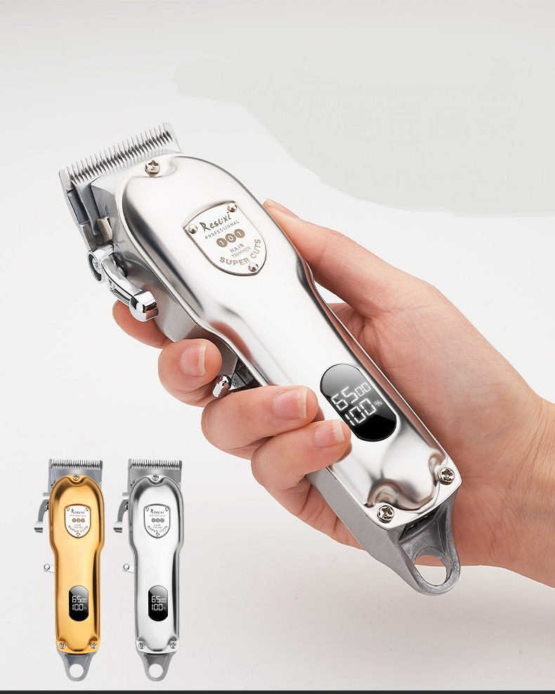 Full Metal LCD Display Electric Hair Clipper - Image 2