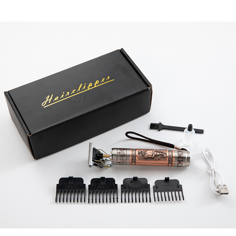 Electric Hair Clipper Men's Oil Head Electric Hair Clipper Hair Clipper Set Electric Hair Clipper Buddha Head Retro Household Cross-Border - Image 5