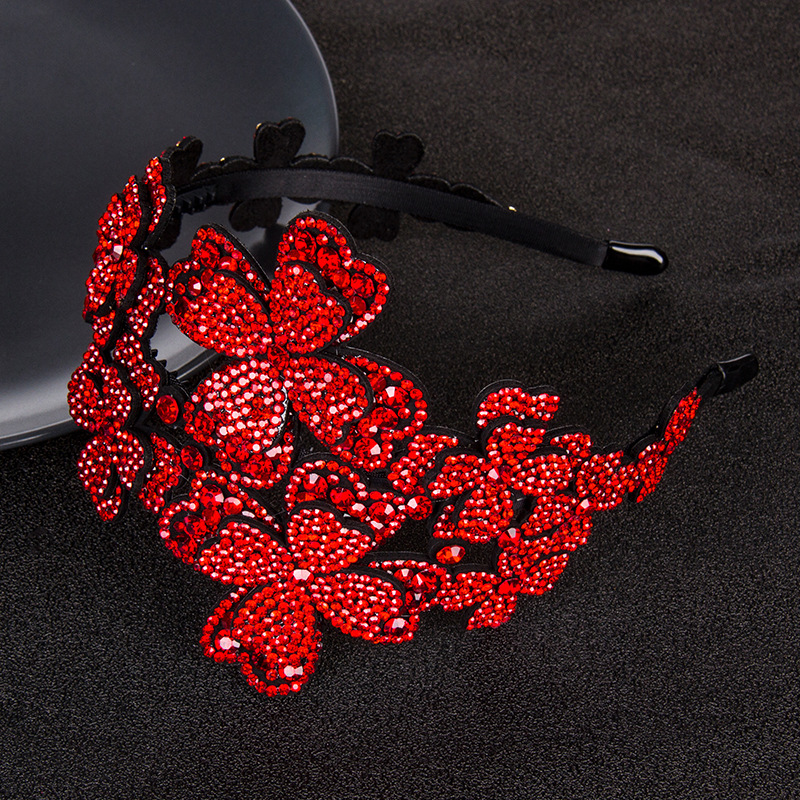 Sweet Diamond Broad-Edge Toothed Non-Slip Crystal Broad-Edge Headband Hair Accessory - Image 2