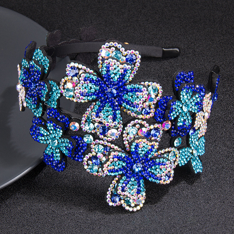Sweet Diamond Broad-Edge Toothed Non-Slip Crystal Broad-Edge Headband Hair Accessory - Image 5