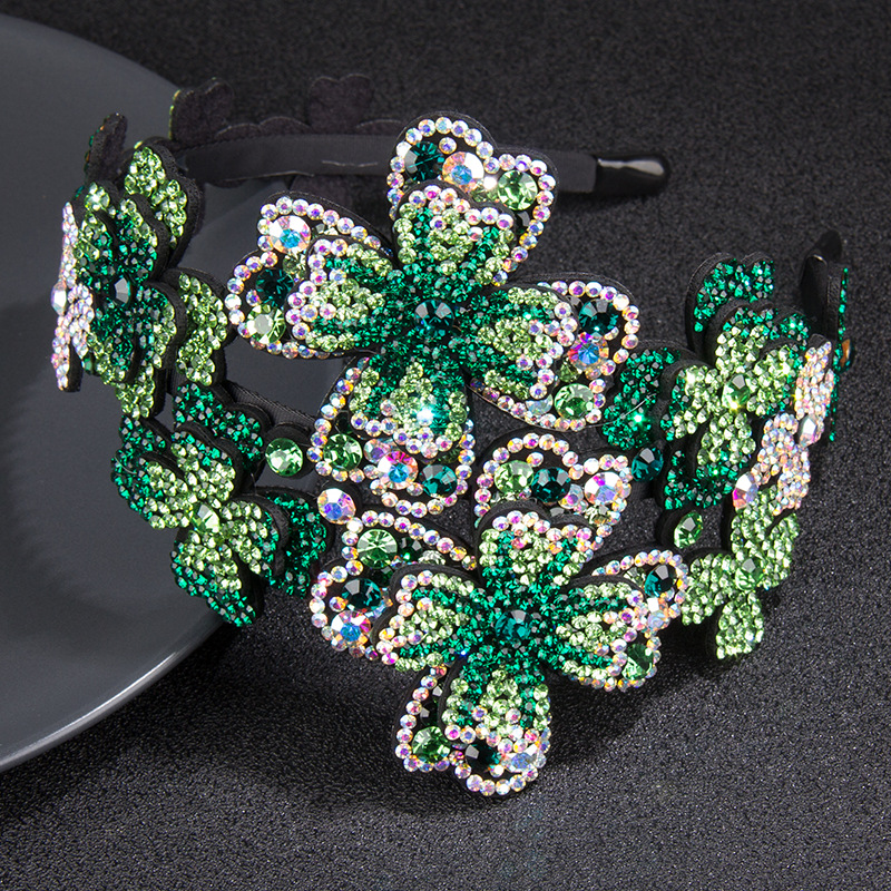 Sweet Diamond Broad-Edge Toothed Non-Slip Crystal Broad-Edge Headband Hair Accessory - Image 4