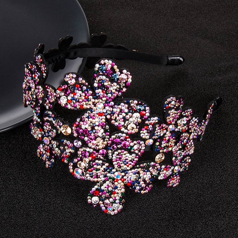 Sweet Diamond Broad-Edge Toothed Non-Slip Crystal Broad-Edge Headband Hair Accessory - Image 7