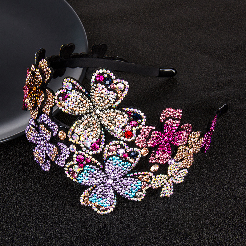 Sweet Diamond Broad-Edge Toothed Non-Slip Crystal Broad-Edge Headband Hair Accessory - Image 6