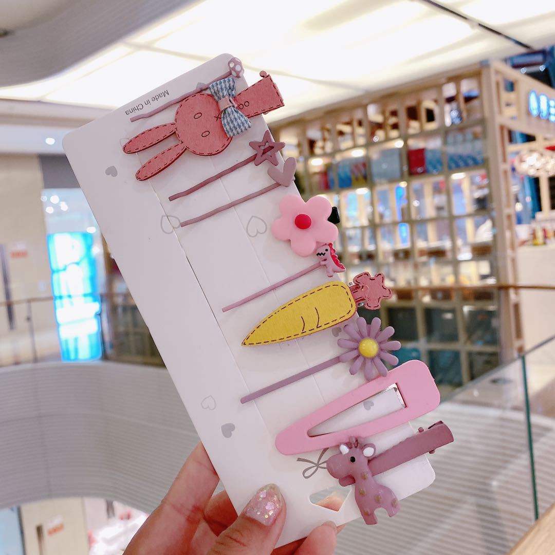 South Korea Ins Net Red Pearl Hairpin Set Hairpin Girl Word Clip Combination Side Bangs Clip Grabbing Clip - Image 6