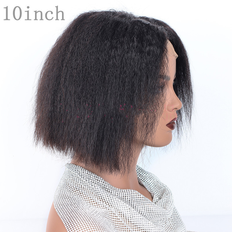 Kinky Straight Front Human Hair wigs - Image 2