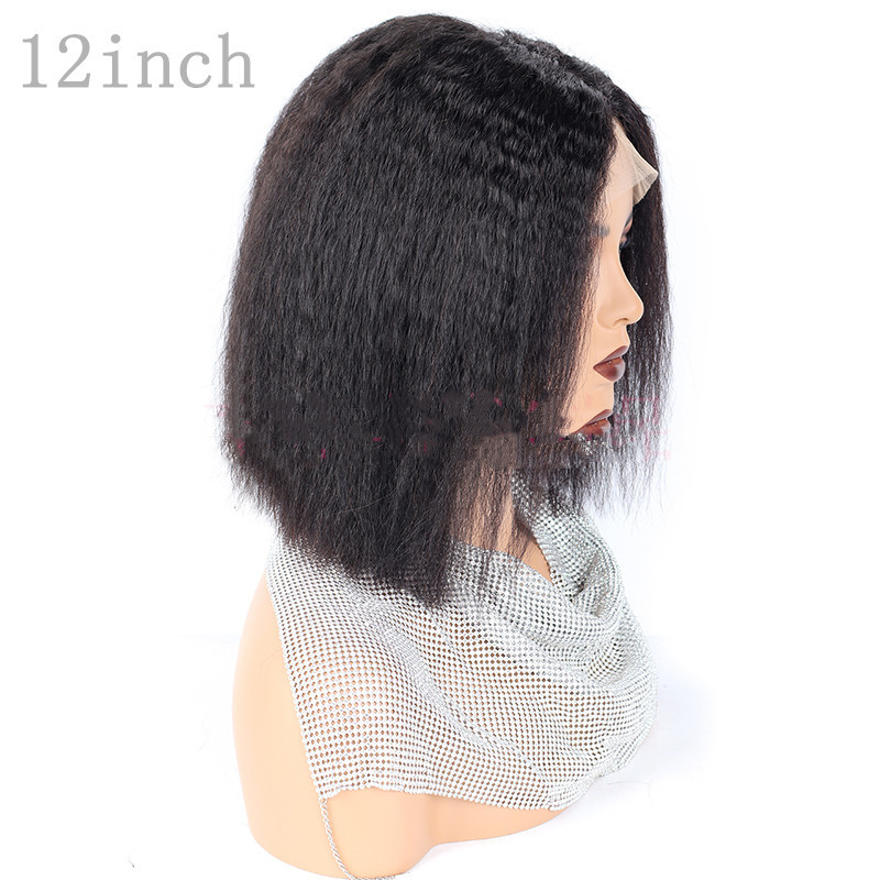 Kinky Straight Front Human Hair wigs - Image 3
