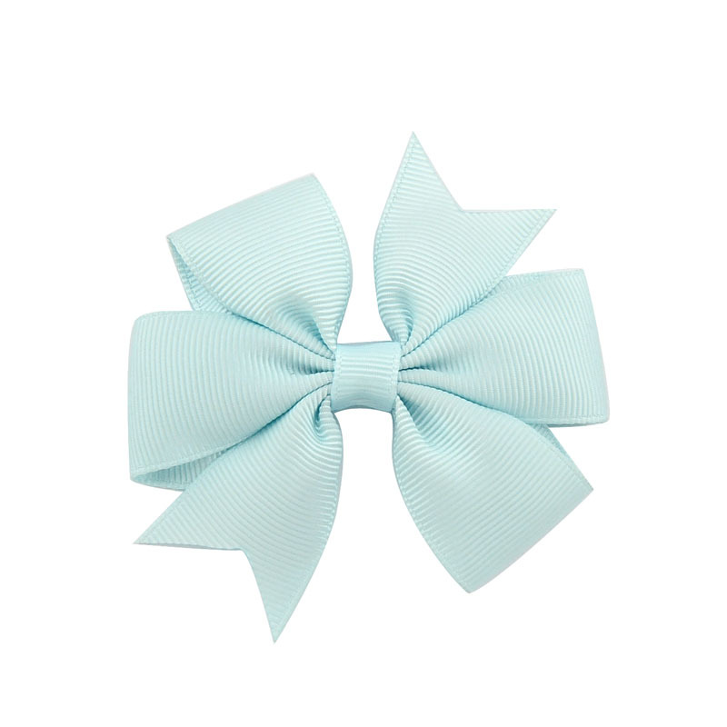 V-Shaped Ribbed Ribbon Hairpin Solid Color Bow Hairpin Children'S Headdress - Image 17