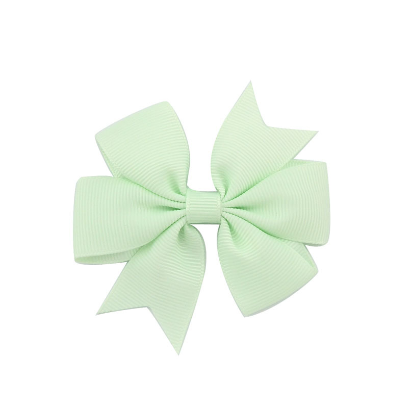 V-Shaped Ribbed Ribbon Hairpin Solid Color Bow Hairpin Children'S Headdress - Image 19