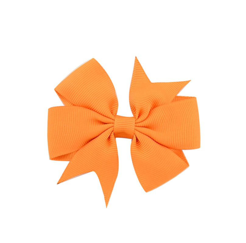 V-Shaped Ribbed Ribbon Hairpin Solid Color Bow Hairpin Children'S Headdress - Image 9