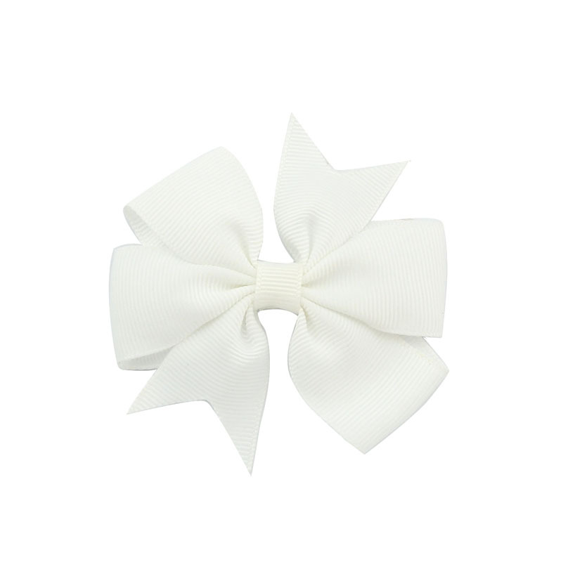 V-Shaped Ribbed Ribbon Hairpin Solid Color Bow Hairpin Children'S Headdress - Image 18