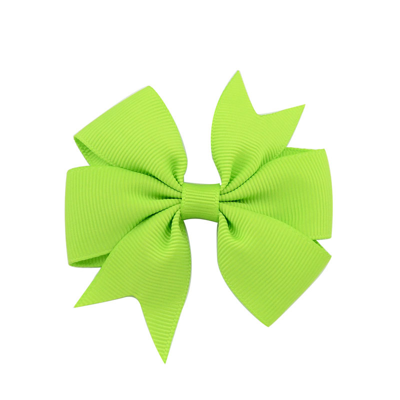 V-Shaped Ribbed Ribbon Hairpin Solid Color Bow Hairpin Children'S Headdress - Image 20