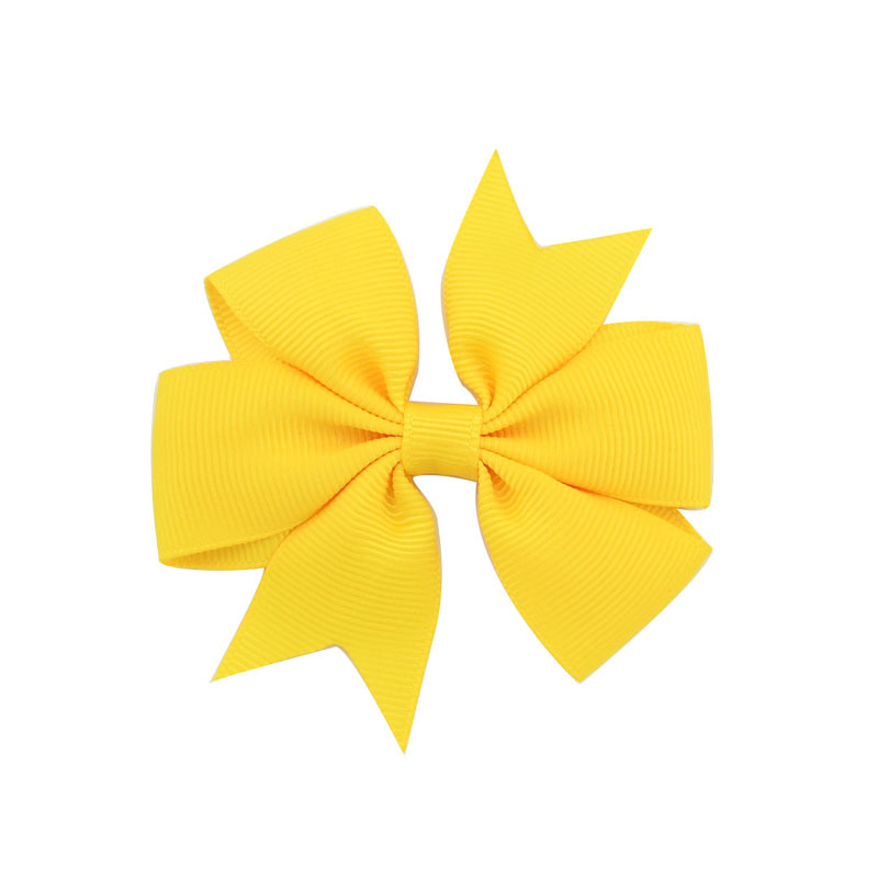 V-Shaped Ribbed Ribbon Hairpin Solid Color Bow Hairpin Children'S Headdress - Image 10
