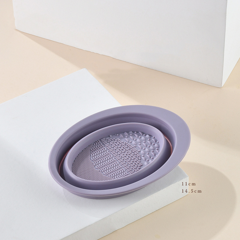 Scrubbing Plate Makeup Brush Cleaning Pad Makeup Brush Cleaning Bowl - Image 6
