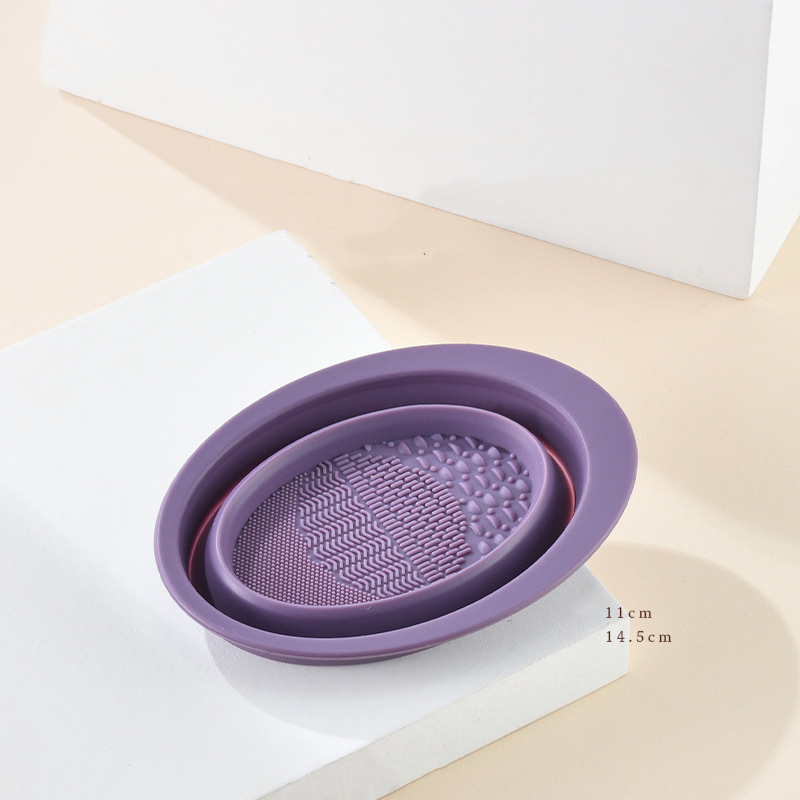 Scrubbing Plate Makeup Brush Cleaning Pad Makeup Brush Cleaning Bowl - Image 5