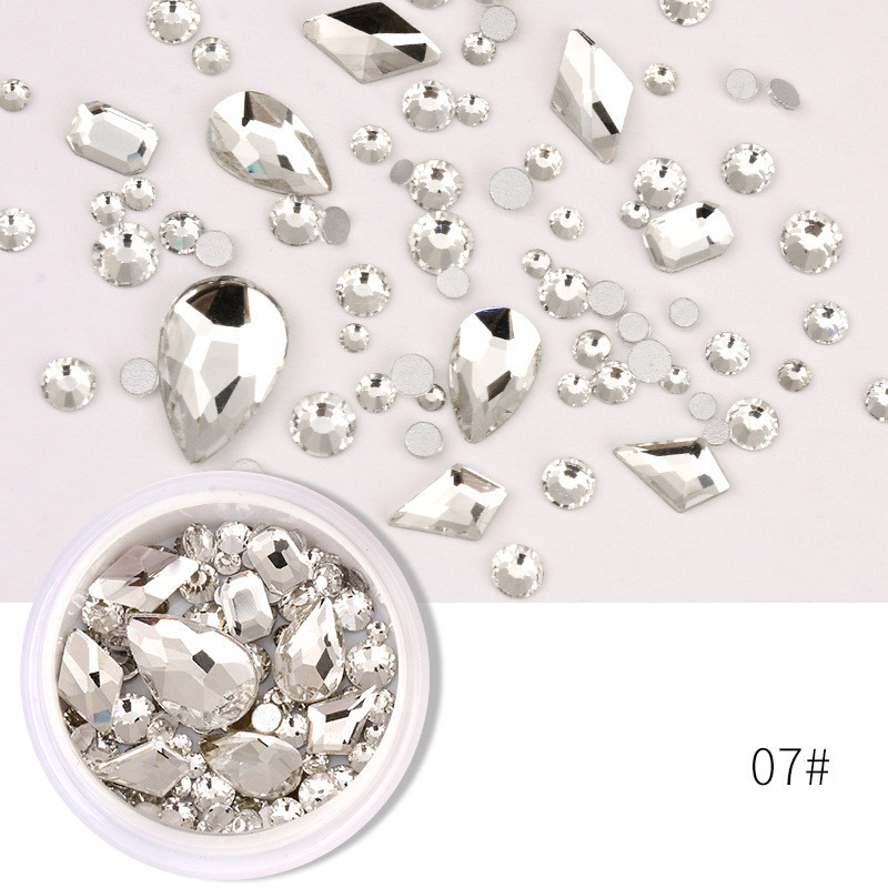 Special-Shaped Crystal Rectangle Glass Rhinestone Mixed Set Box - Image 7
