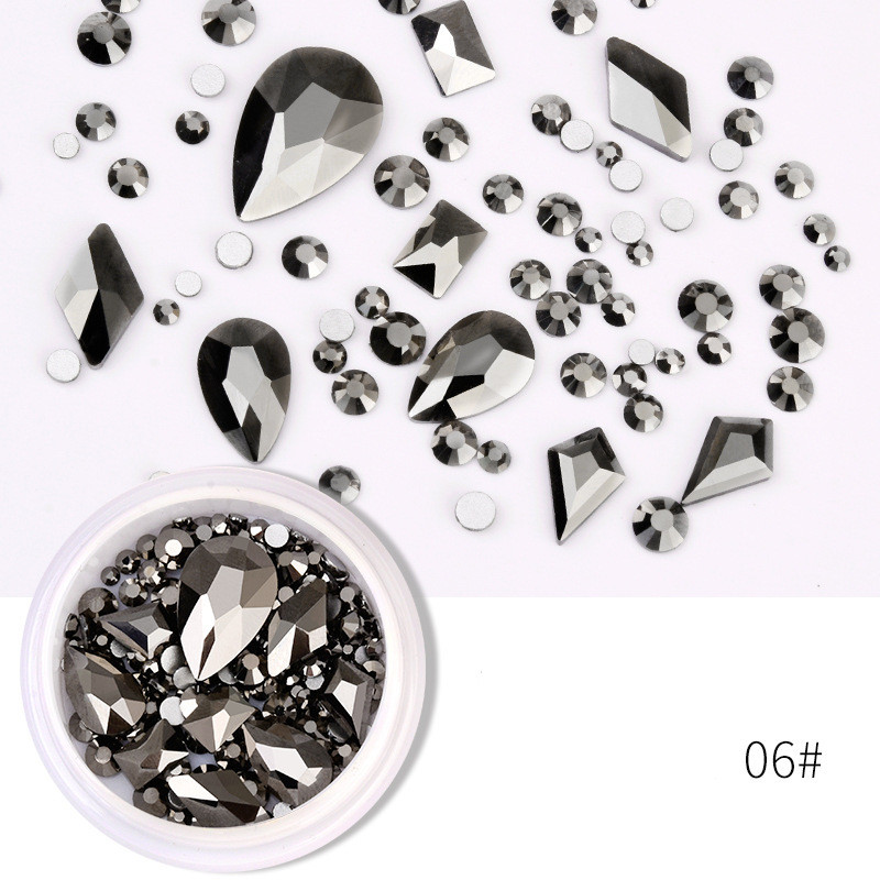 Special-Shaped Crystal Rectangle Glass Rhinestone Mixed Set Box - Image 6