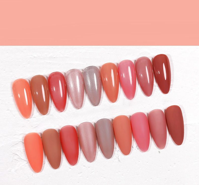 The New Cat'S Eye Ice Tea Naked Powder Dirty Purple Nail Polish Glue Nail Shop Special - Image 34
