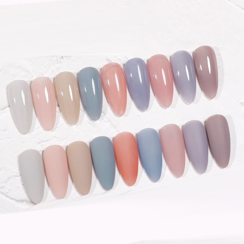 The New Cat'S Eye Ice Tea Naked Powder Dirty Purple Nail Polish Glue Nail Shop Special - Image 31