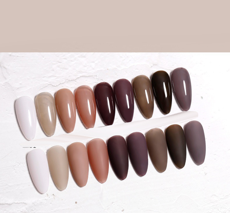 The New Cat'S Eye Ice Tea Naked Powder Dirty Purple Nail Polish Glue Nail Shop Special - Image 35