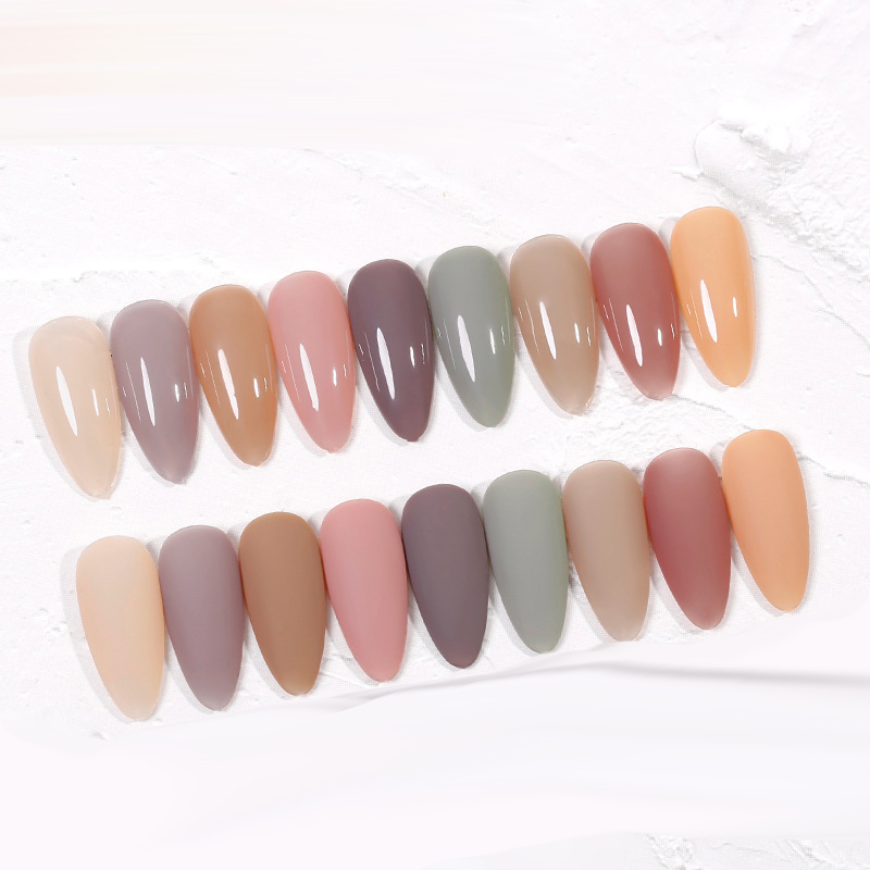 The New Cat'S Eye Ice Tea Naked Powder Dirty Purple Nail Polish Glue Nail Shop Special - Image 28