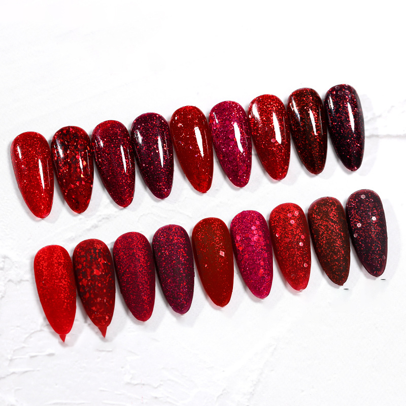 The New Cat'S Eye Ice Tea Naked Powder Dirty Purple Nail Polish Glue Nail Shop Special - Image 26