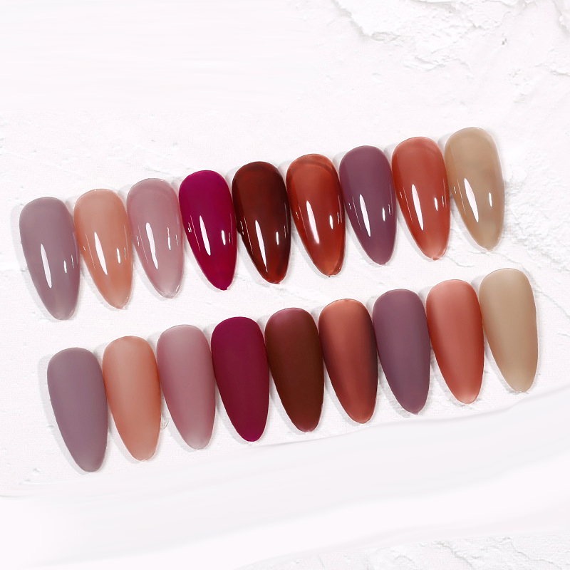 The New Cat'S Eye Ice Tea Naked Powder Dirty Purple Nail Polish Glue Nail Shop Special - Image 30