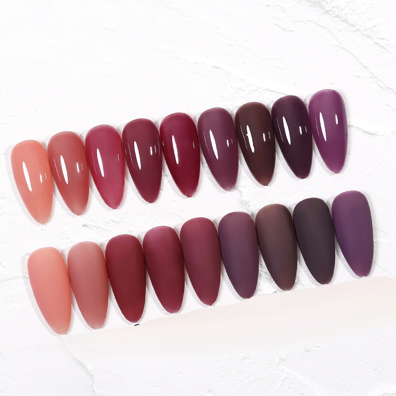 The New Cat'S Eye Ice Tea Naked Powder Dirty Purple Nail Polish Glue Nail Shop Special - Image 29
