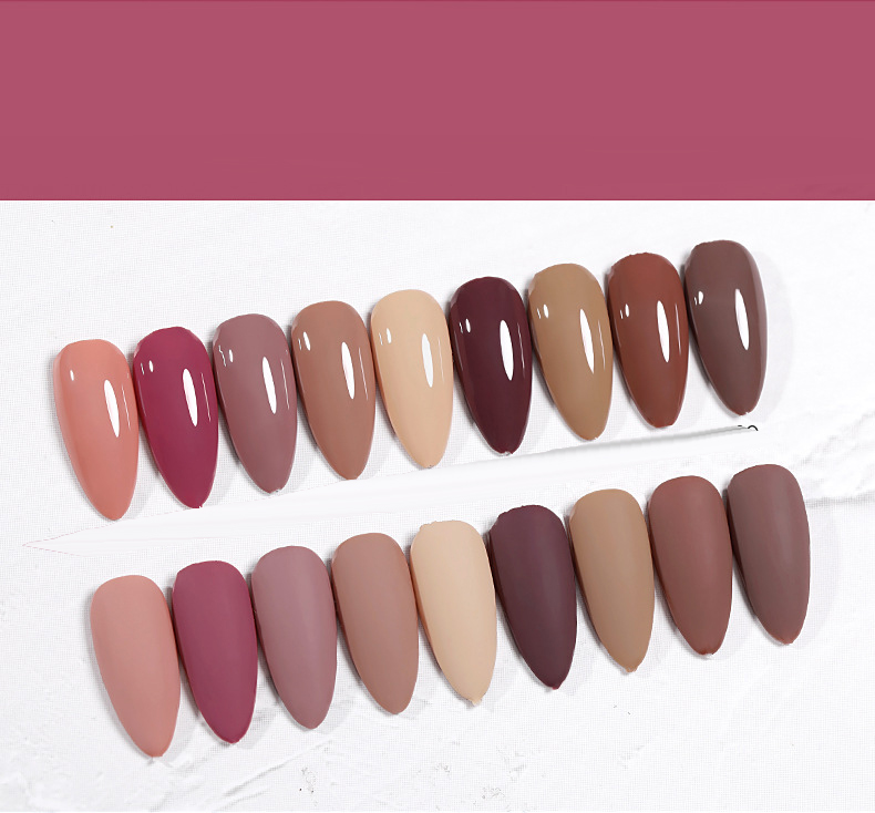 The New Cat'S Eye Ice Tea Naked Powder Dirty Purple Nail Polish Glue Nail Shop Special - Image 21
