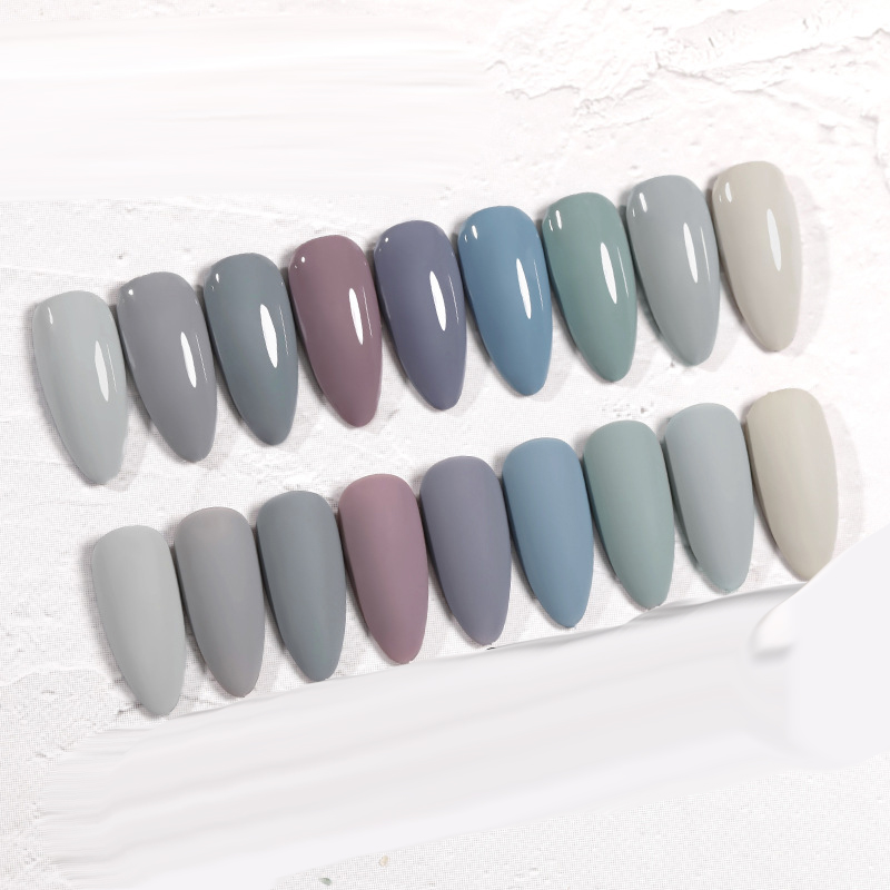 The New Cat'S Eye Ice Tea Naked Powder Dirty Purple Nail Polish Glue Nail Shop Special - Image 20
