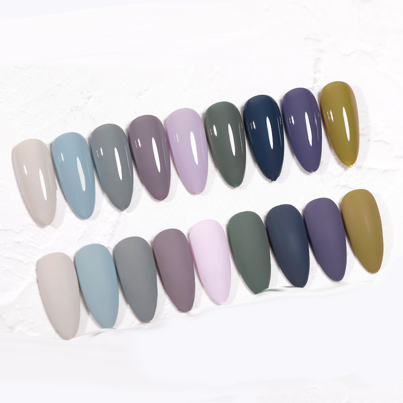 The New Cat'S Eye Ice Tea Naked Powder Dirty Purple Nail Polish Glue Nail Shop Special - Image 17