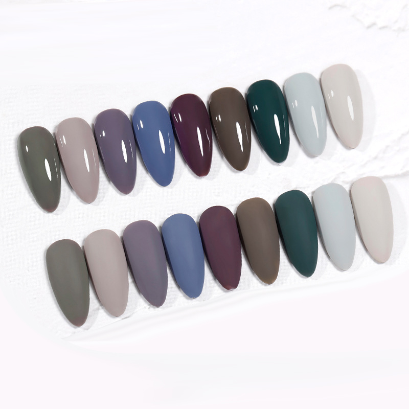 The New Cat'S Eye Ice Tea Naked Powder Dirty Purple Nail Polish Glue Nail Shop Special - Image 10