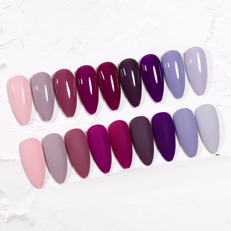 The New Cat'S Eye Ice Tea Naked Powder Dirty Purple Nail Polish Glue Nail Shop Special - Image 8