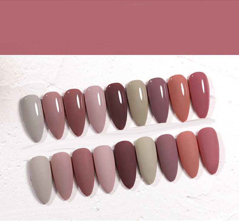 The New Cat'S Eye Ice Tea Naked Powder Dirty Purple Nail Polish Glue Nail Shop Special - Image 7