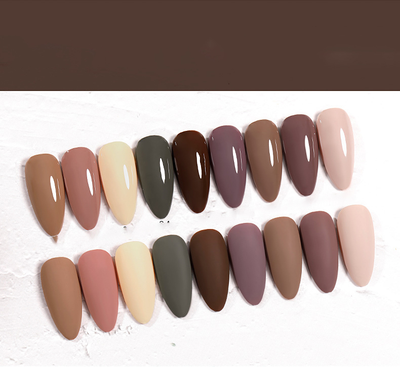 The New Cat'S Eye Ice Tea Naked Powder Dirty Purple Nail Polish Glue Nail Shop Special - Image 4