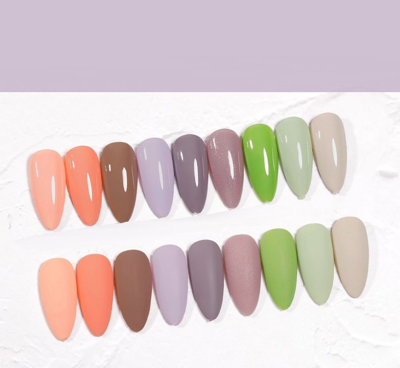The New Cat'S Eye Ice Tea Naked Powder Dirty Purple Nail Polish Glue Nail Shop Special - Image 15