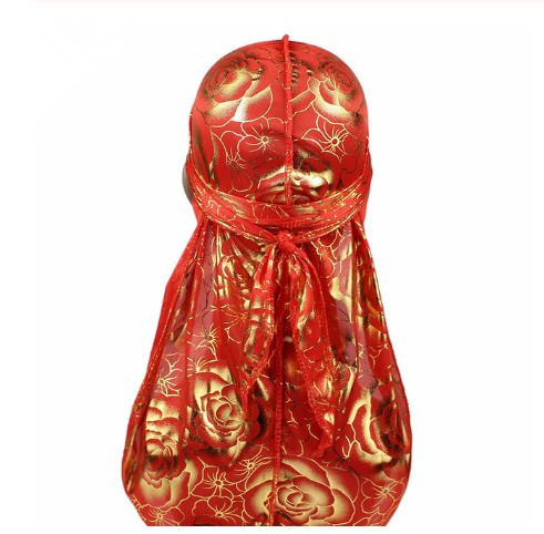 Rose Imitation Silk Long Tail Pirate Hat Toe Cap - Image 5