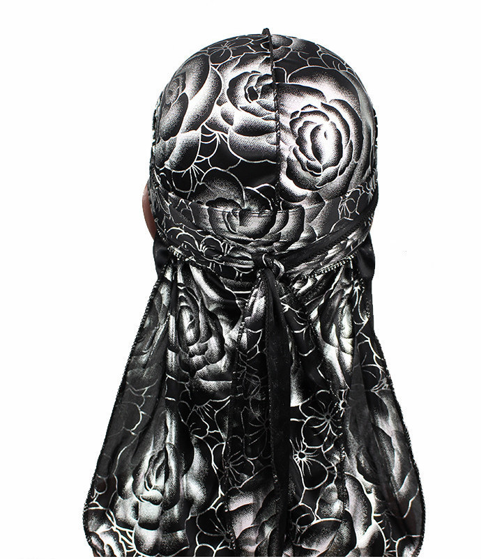 Rose Imitation Silk Long Tail Pirate Hat Toe Cap - Image 2