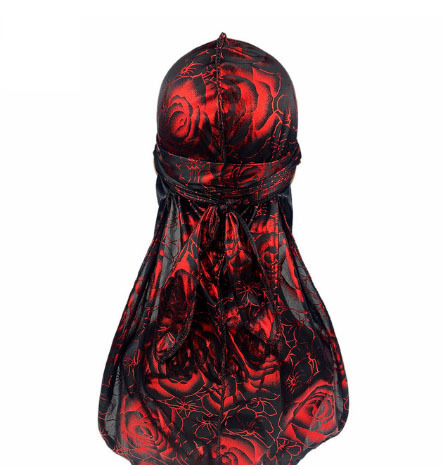 Rose Imitation Silk Long Tail Pirate Hat Toe Cap - Image 9