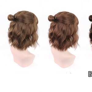 Net Red Full Headgear Style Corn Perm Short Curly Hair