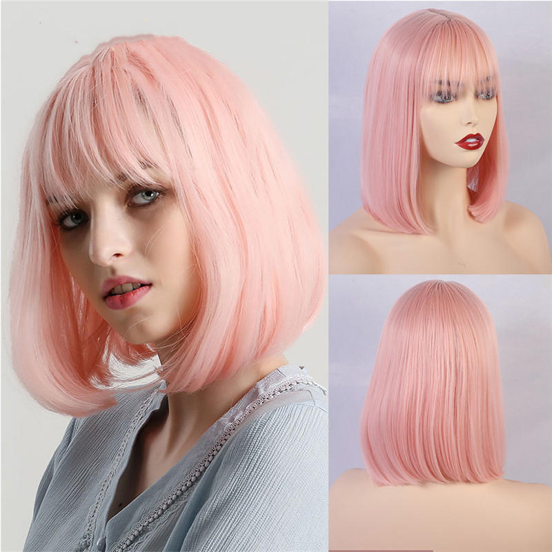 Gradient Golden Chemical Fiber Wig Headgear - Image 2