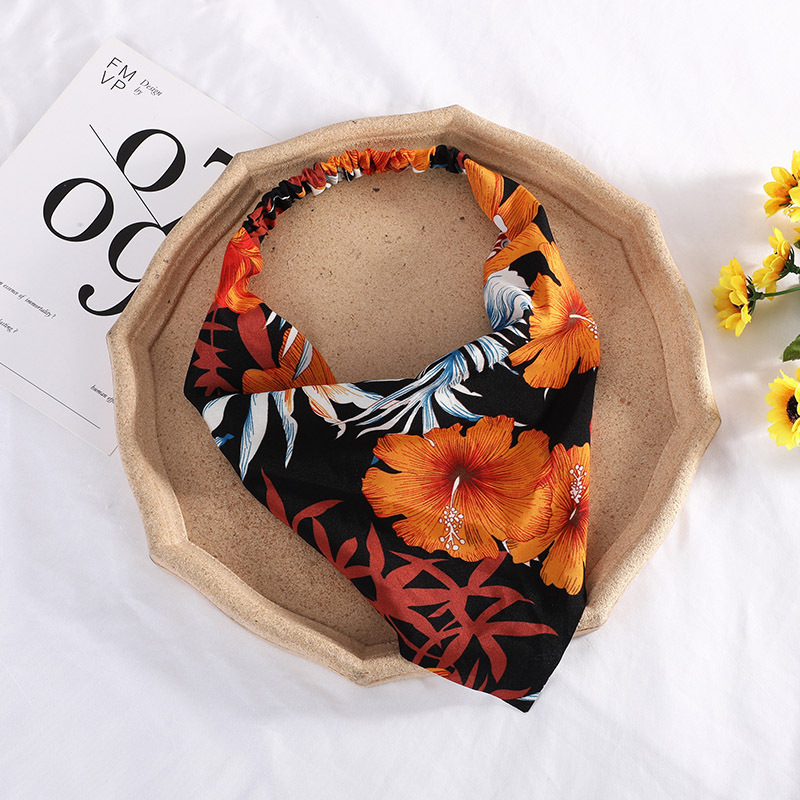 Pastoral Style Ladies Face Wash Hairband Baotou Triangle Scarf Hair Accessories - Image 2