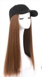 Hat Wig Ladies Long Hair One Big Wave Curly Hair Headgear Fashion Hat With Wig Net Red - Image 4