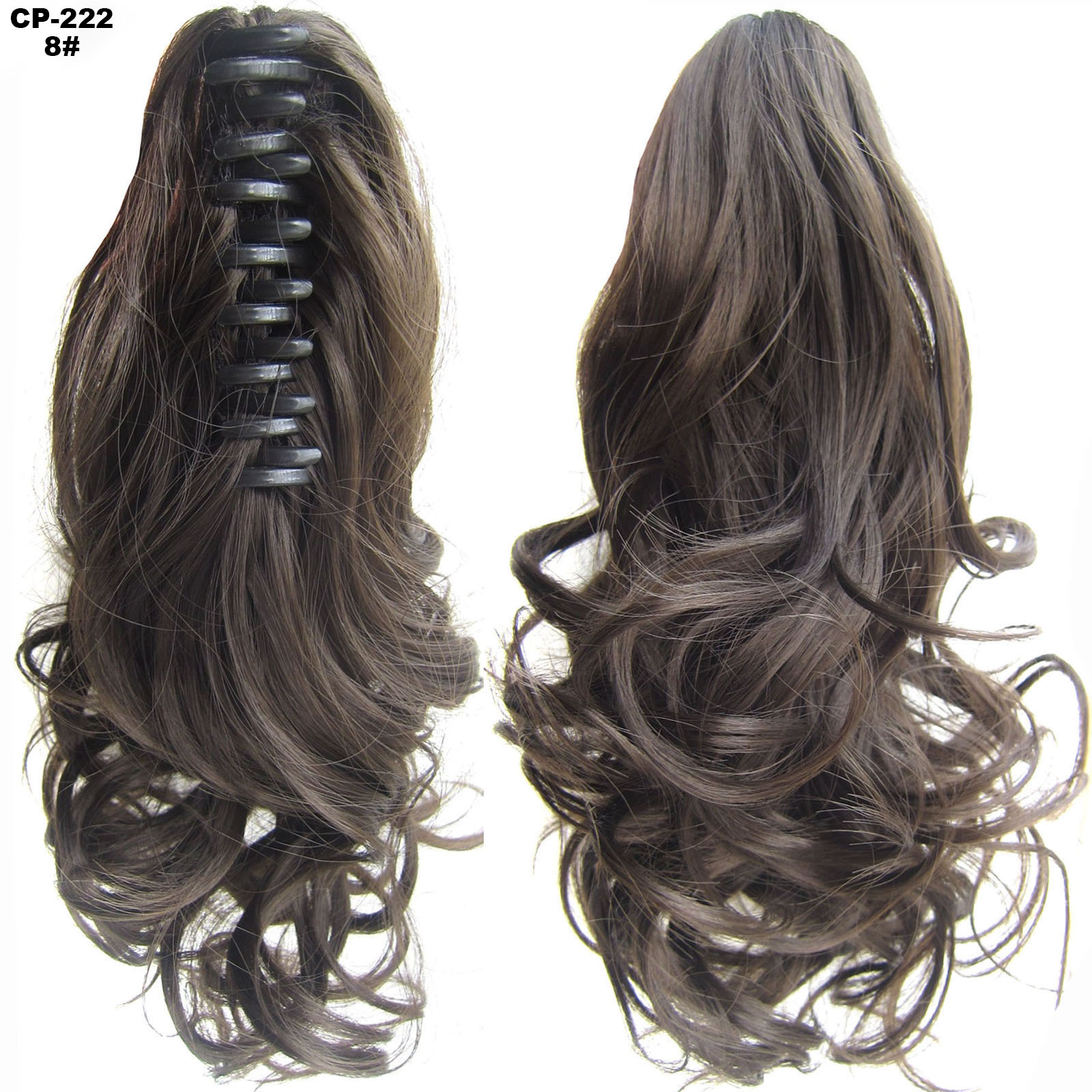 Long Wave Ponytail Wrap Around Ponytail Clip In Hair Headwear Gray Hairpiece Natural Extensions - Image 25