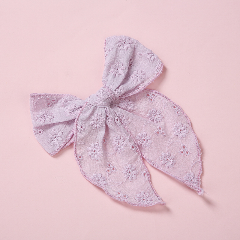 One Word Clip Color Cotton Baby Girl Hairpin - Image 12