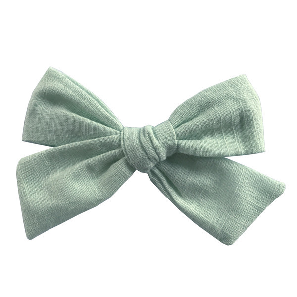 Cotton and linen bow hairpin - Image 5
