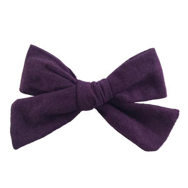 Cotton and linen bow hairpin - Image 17