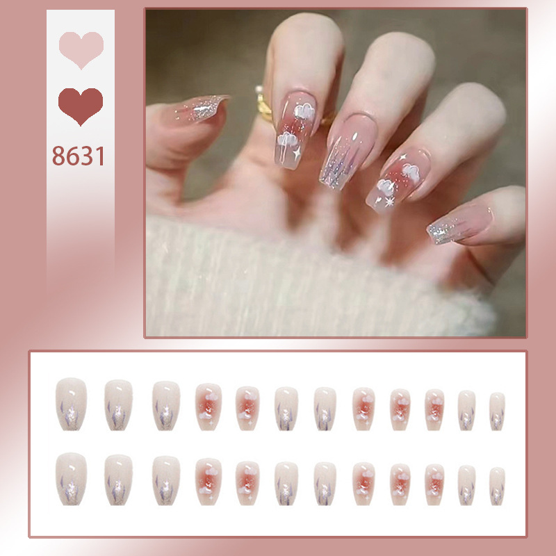 Pure And Seductive Style Nail Tips Finished False Nail Stickers - Image 14