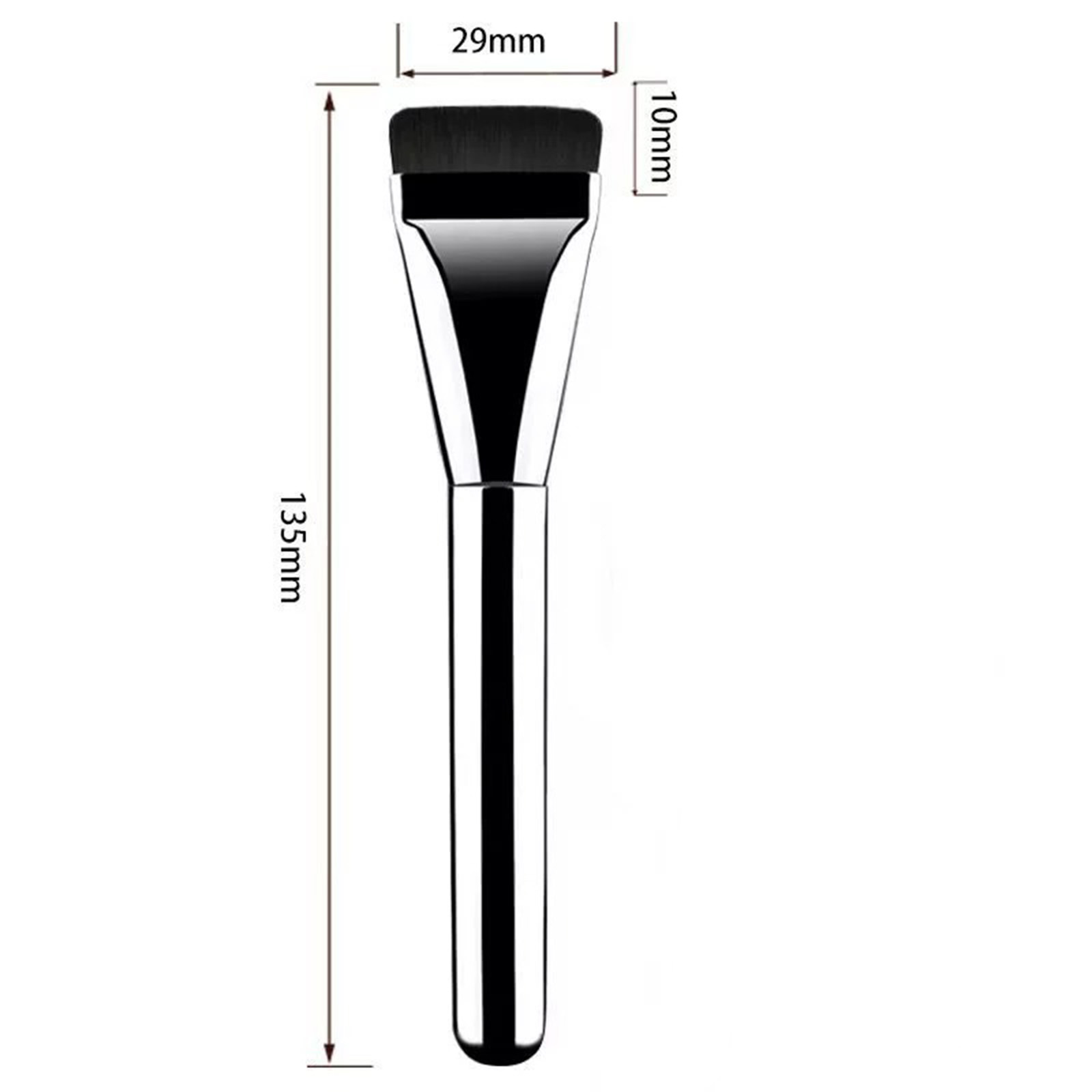 Ultra Thin Foundation Brush One Line Foundation Brush Ultra-thin Traceless Concealer Eyeliner Brush Flat Foundation Brush, Mask Brush, Makeup Spatula, Liquid Foundation Brush, Korean Cream Brush, Deli