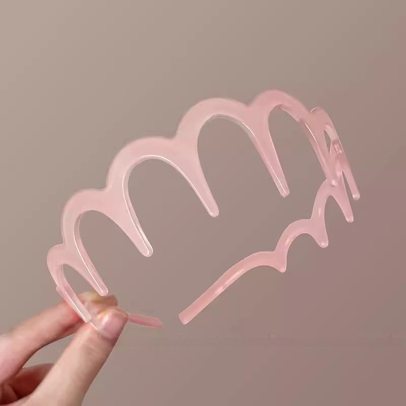 Headdress Wave Face Wash Toothed Non-slip Headband Unisex Hairpin Barrettes - Image 9